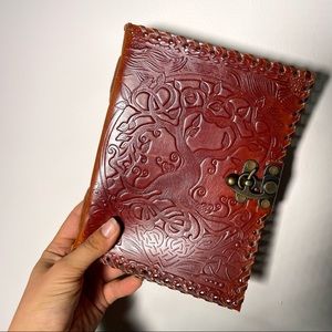Leather vintage new notebook brown